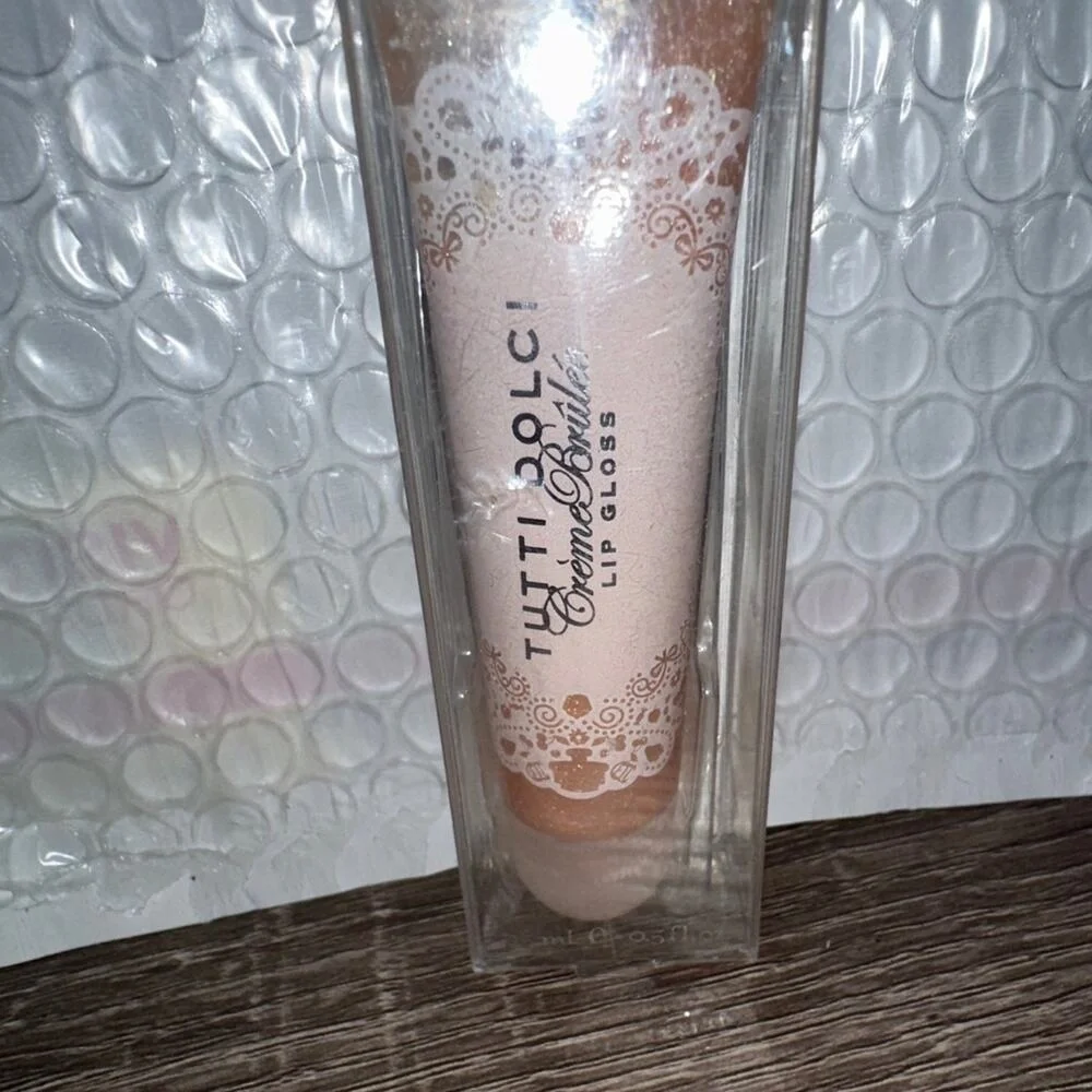 Bath and body works tutti dolci creme brulee lip gloss‎ rare